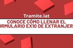 Conoce Cómo Llenar El Formulario Ex10 De Extranjería