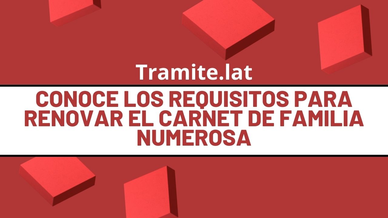 Conoce-Los-Requisitos-Para-Renovar-El-Carnet-De-Familia-Numerosa