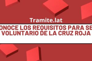 Conoce Los Requisitos Para Ser Voluntario De La Cruz Roja